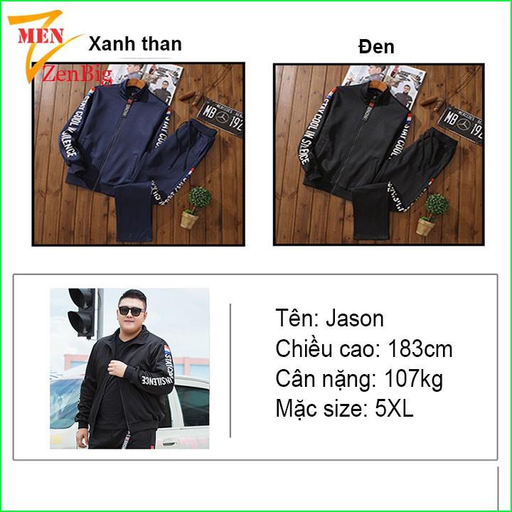 Bộ quần áo thu đông vải nỉ big size quần áo cho người mập người béo