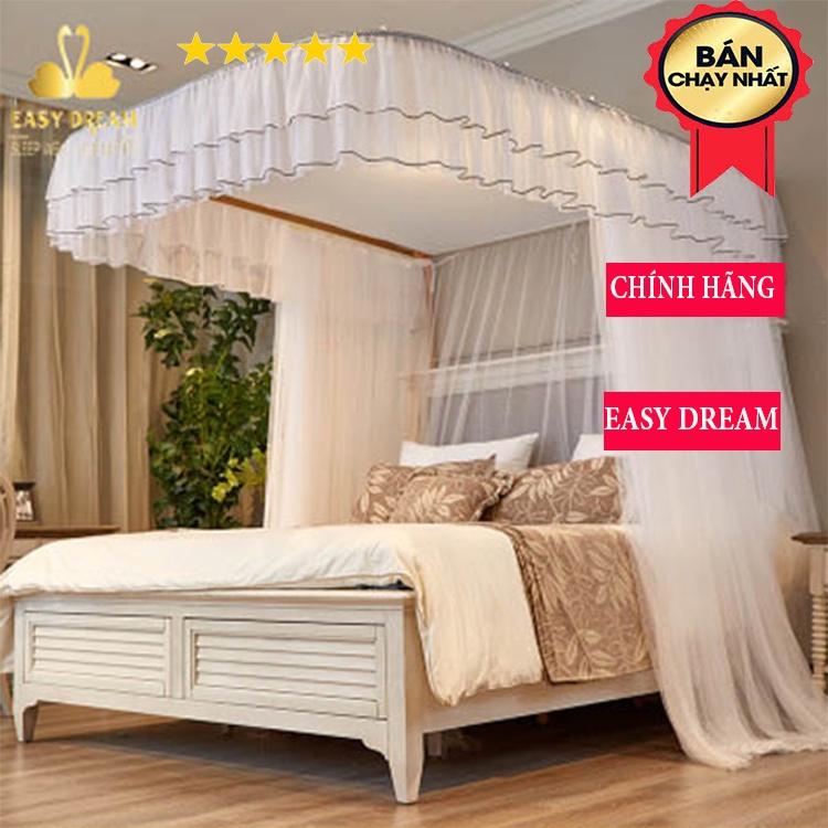 Màn khung không khoan tường hàng chính hãng EASY DREAM chống muỗi trang trí phòng ngủ phòng cưới siêu đẹp hot 2021