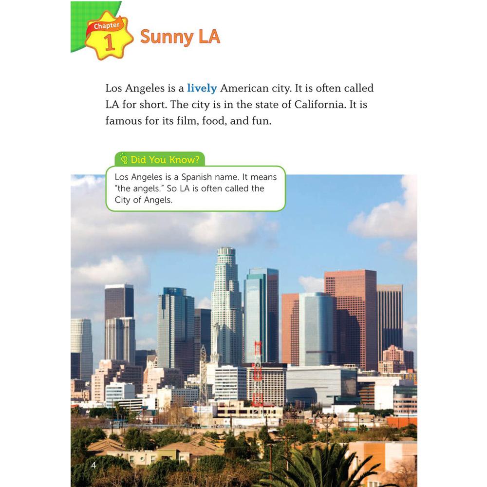 [Compass Reading Level 4-8] Hey, Los Angeles - Leveled Reader with Downloadable Audio Free - Sách chuẩn nhập khẩu từ NXB Compass