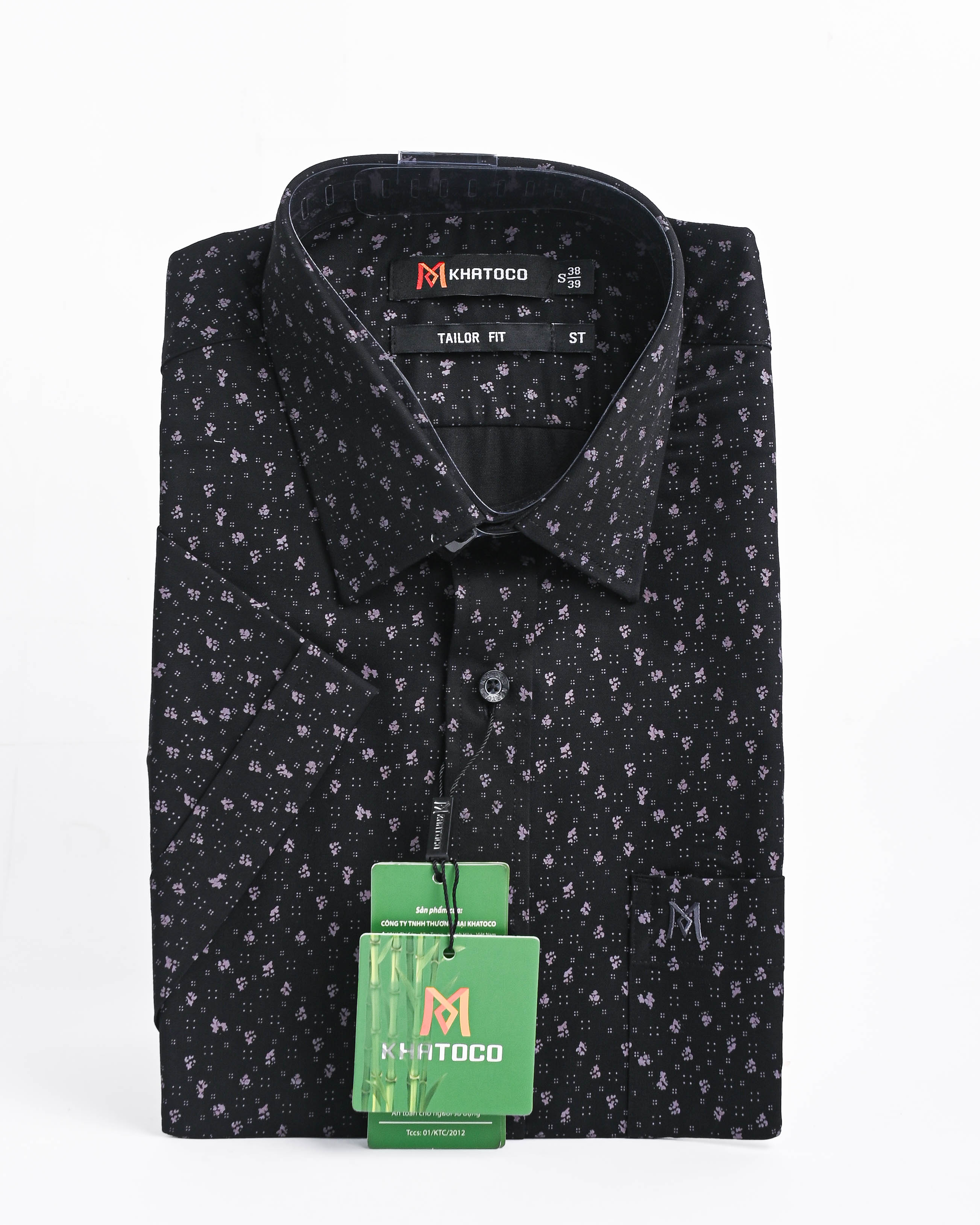 Áo sơ mi tay ngắn Khatoco sale off 50