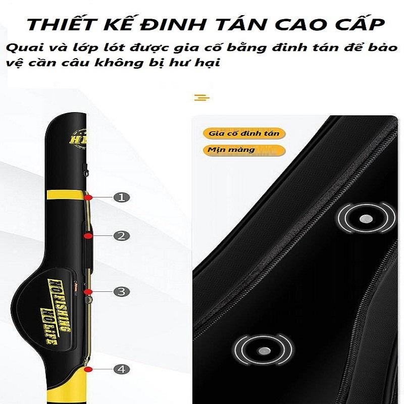 Túi Đựng Cần Dạng Cứng Cho Cần Câu Máy NO JACKCARSON Cao Cấp TCC01 - Sanami Fishing