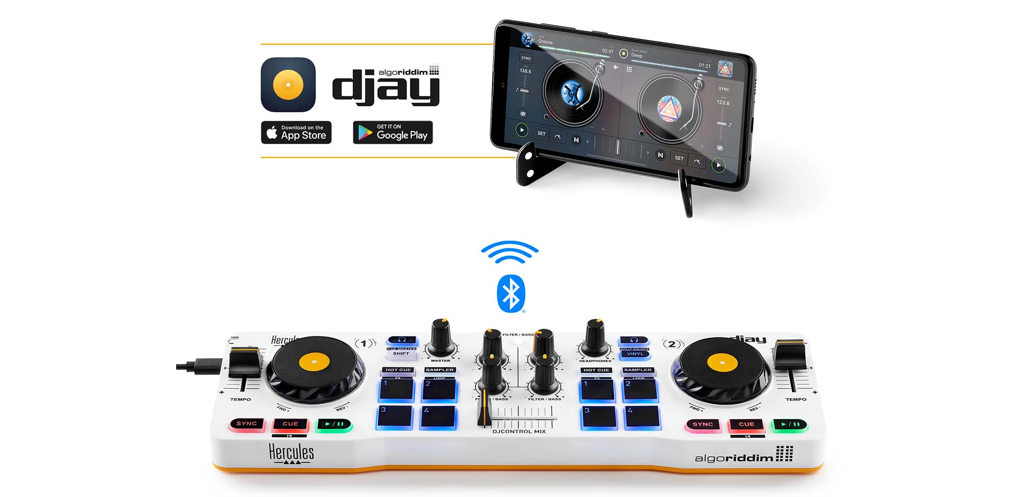 DJControl Mix bộ điều khiển DJ Hercules - HÀNG CHÍNH HÃNG