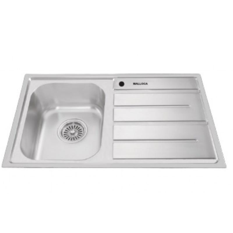 Chậu Rửa Chén Malloca MS 1017 NEW - Inox 304 - Ngang 80cm - Hàng Chính Hãng