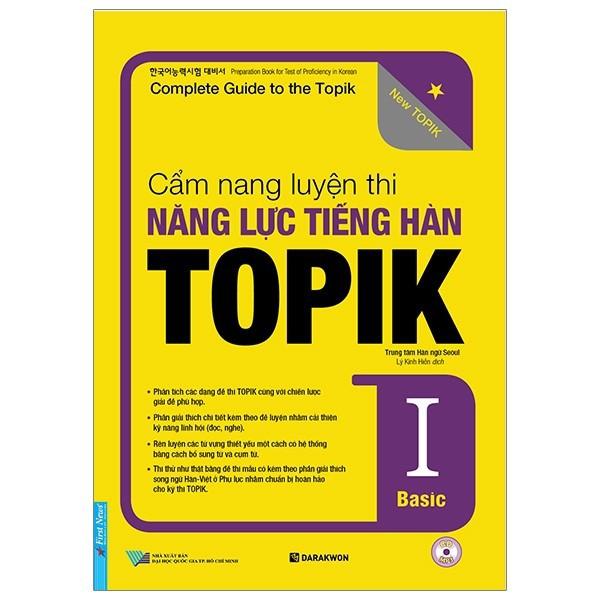 Sách - Combo Cẩm  Nang Luyện Thi Năng Lực Tiếng Hàn TOPIK ( Tập 1 + Tập 2 ) + CD - First News