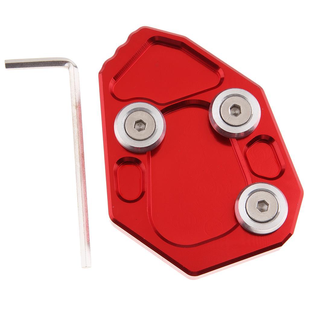 Kickstand Side Stand Enlarge Pad Plate for   2010-2015 Red