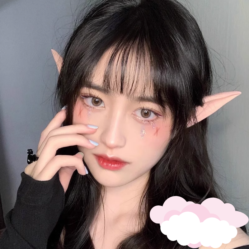 Bộ tai silicon hóa trang Halloween, phụ kiện cosplay chất, tai Elf cosplay