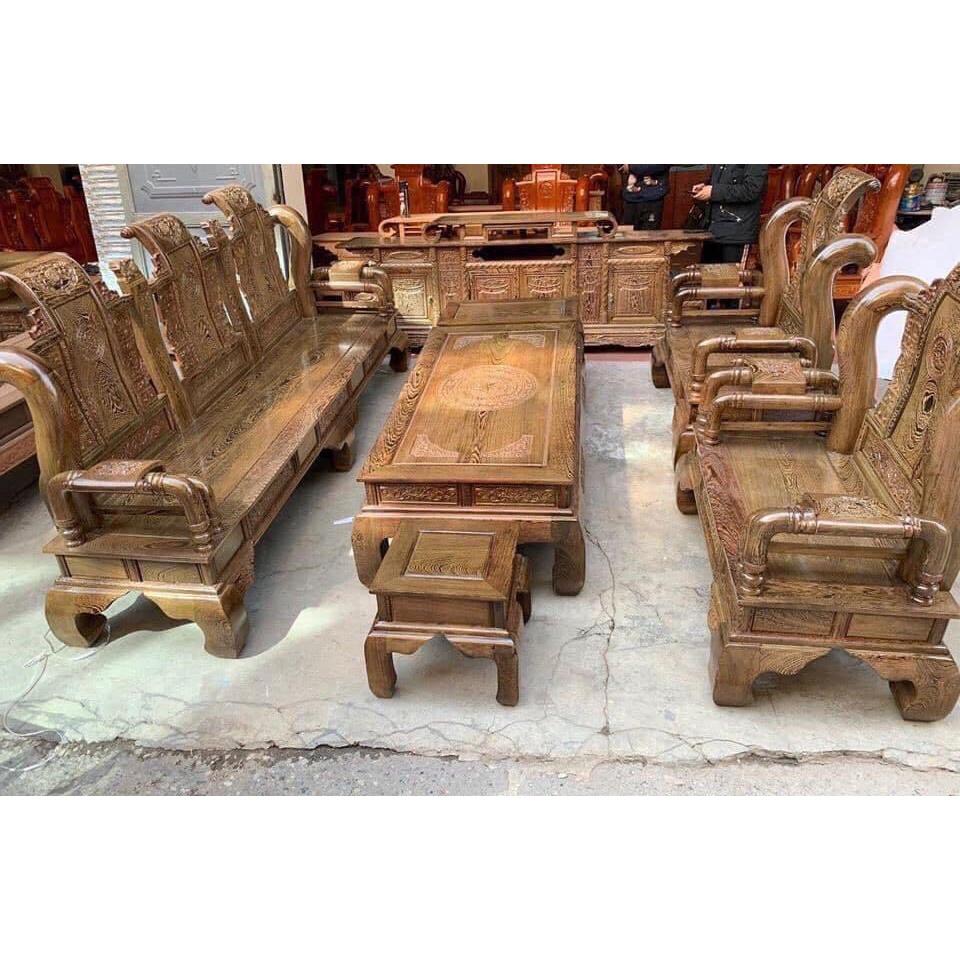 Bộ bàn ghế Tần Thủy Hoàng gỗ mun