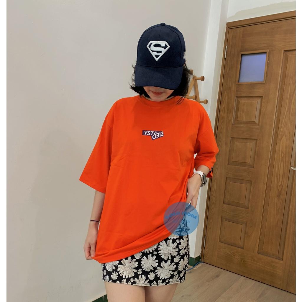 Aó thun freesize màu cam nam nữ