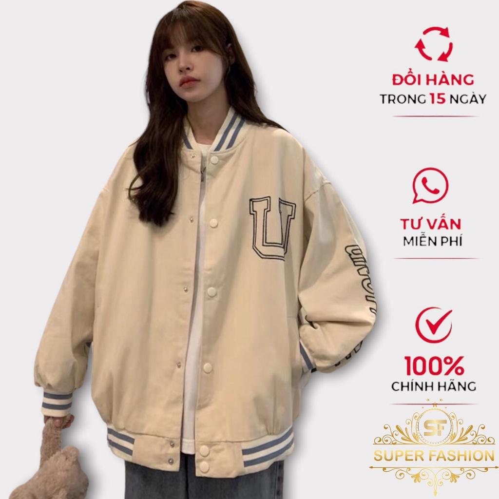 Áo Khoác Dù Bomber Nam Nữ in Chữ U Phong Cách Thời Trang Trend FASHION