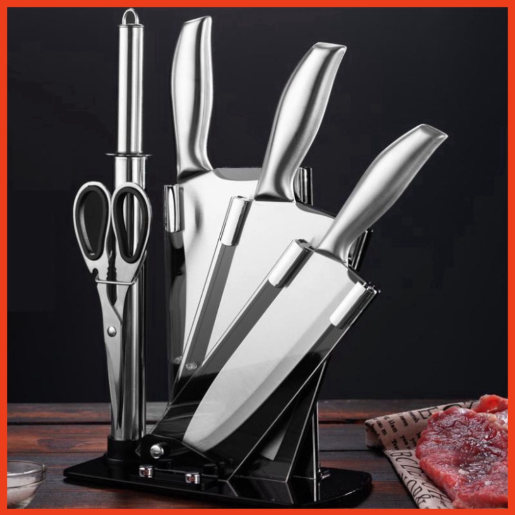 Bộ Dao Nhật 6 Món Nhà Bếp Japan - Bộ Dao nhà ăn 6 Món Inox Cao Cấp