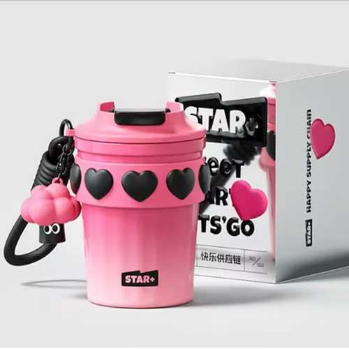 MD Star Ly Giữ Nhiệt Inox 380Ml Hồng 60019441 - Hàng chính hãng