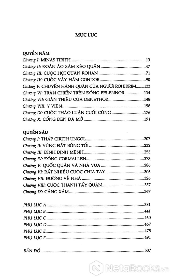 Chúa Tể Những Chiếc Nhẫn - Nhà Vua Trở Về (Tái Bản 2021)