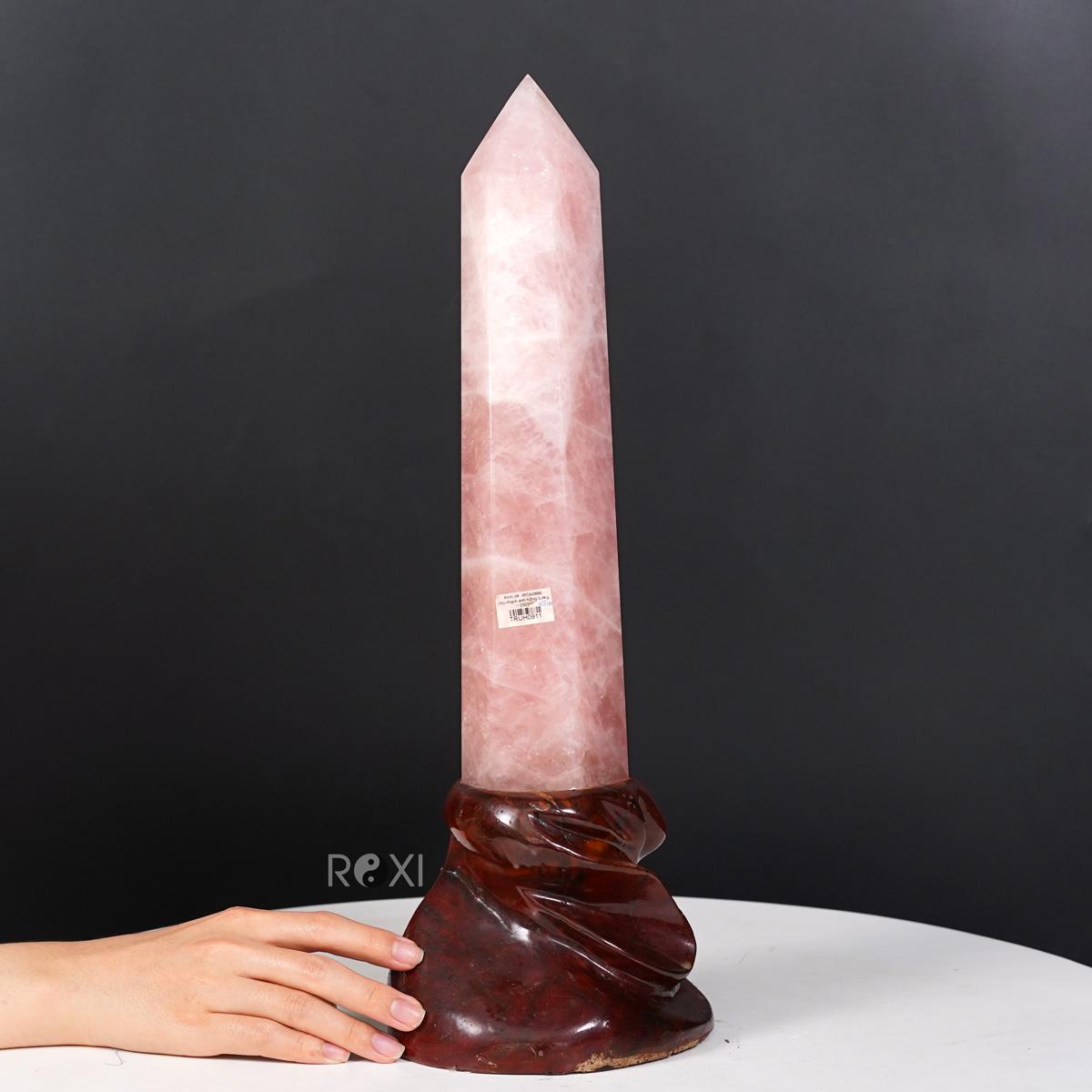 Trụ Đá Thạch Anh hồng 2,4kg - 45cm