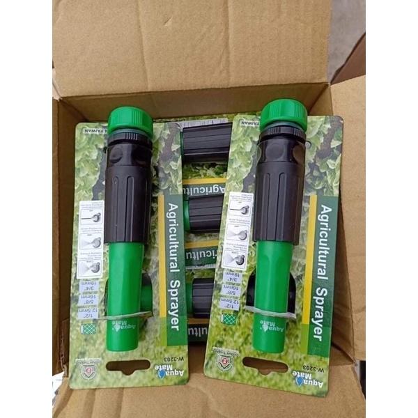 Đầu vòi tưới đa năng- giúp tăng giảm lượng nước xa hay gần và mạnh hay nhẹ