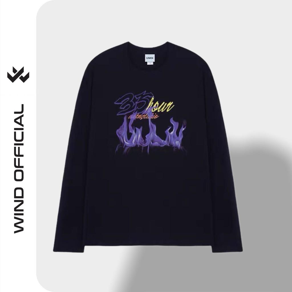 Áo thun tay dài Wind phông unisex form rộng 35hour sweater oversize nam nữ ulzzang