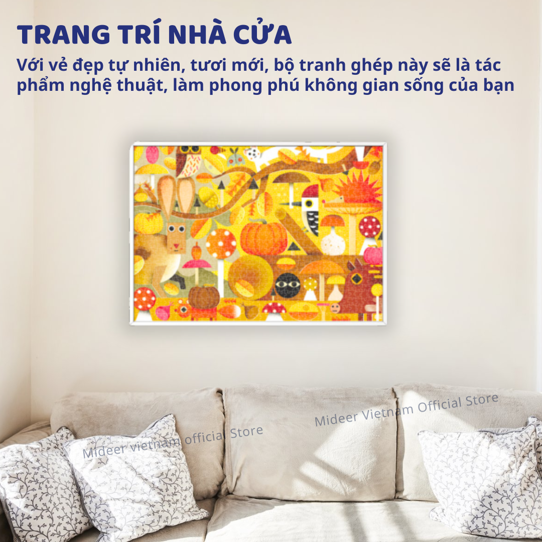 Xếp hình 1000 mảnh, 500 mảnh bộ ghép hình Mideer Artist Puzzle 1000 pcs