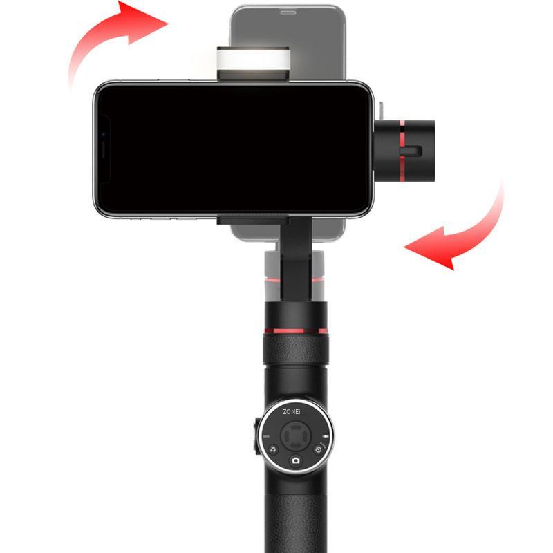 Ưu đãi đặc biệt Bộ ổn định điện thoại di động Zhuomei V5 ba trục gimbal chống rung Selfie video ảnh thể thao ngoài trời
