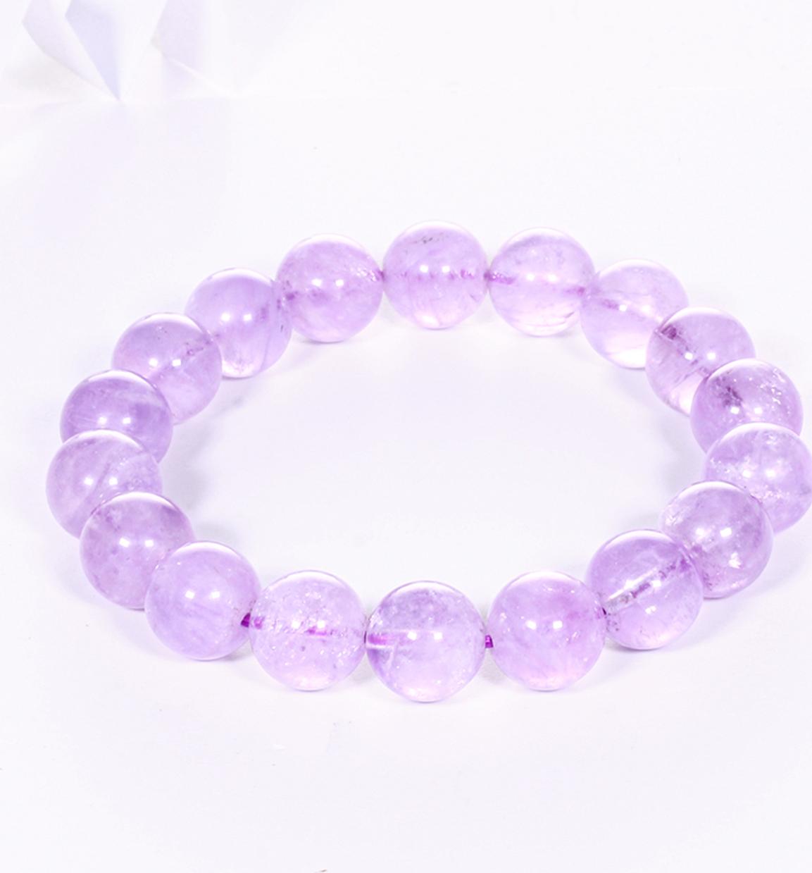 Vòng tay đá thạch anh tím ngọc hạt đá 10mm mệnh hỏa, thổ - Ngọc Quý Gemstones