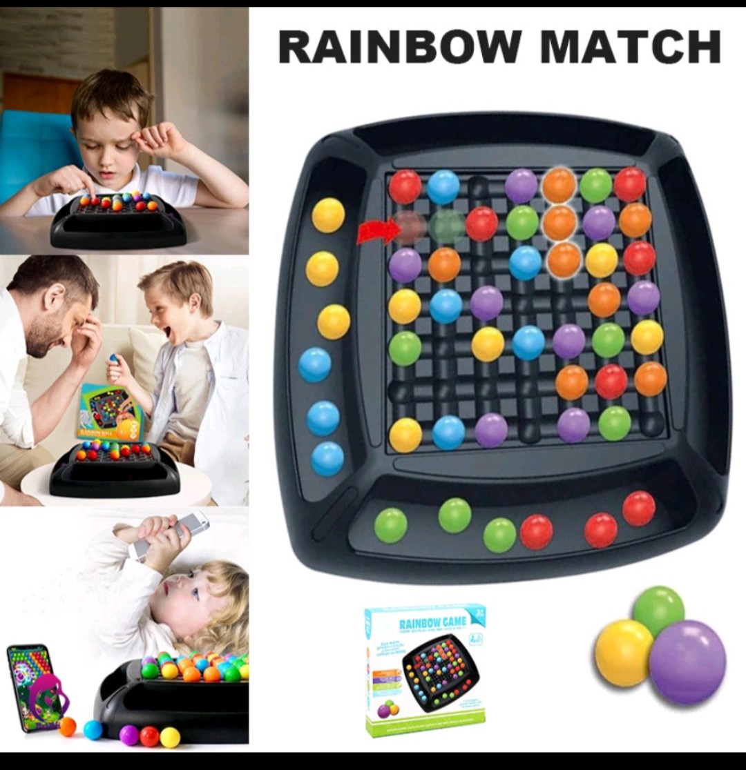 Đồ chơi trẻ em Cờ Cầu Vồng Broad Game Rainbow -Đồ Chơi Xếp Hình Bàn Cờ Logic Cho Bé Gái, Bé Trai