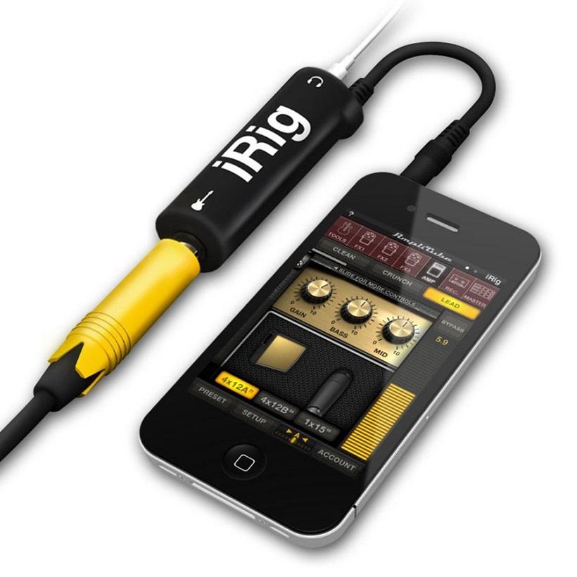 Cáp kết nối đàn guitar với điện thoại iRig AmpliTube