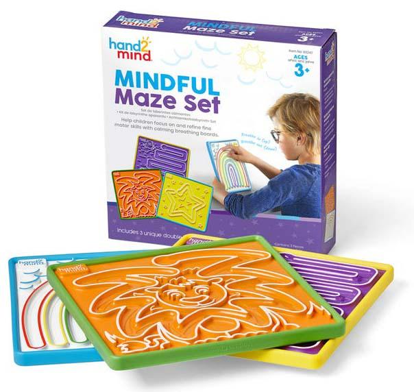 Hand2mind Bảng mê cung thiền định set 3 cái - Take-a-breath Boards set 3