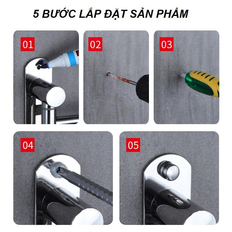 Giá Treo Khăn Cao Cấp SUS304 5 Tầng