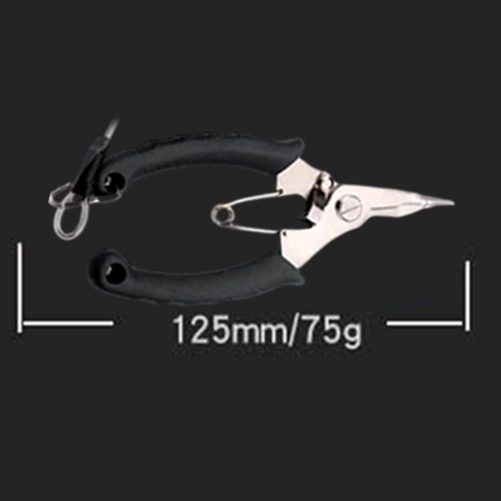 Fishing Pliers Cutter Fish Lip Hook Remover Tool with Lanyard Saltwater Fishing Equipment Multifunctional