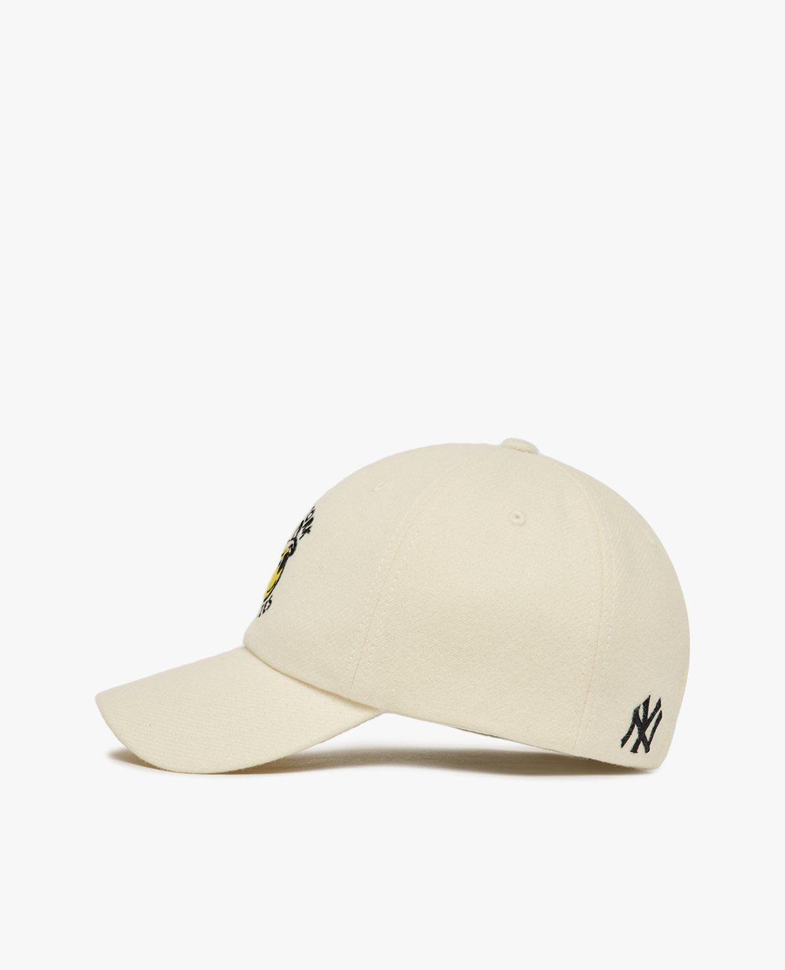 MLB - Nón bóng chày unisex Smile Wool Unstructured 3ACPSM126-50IVS