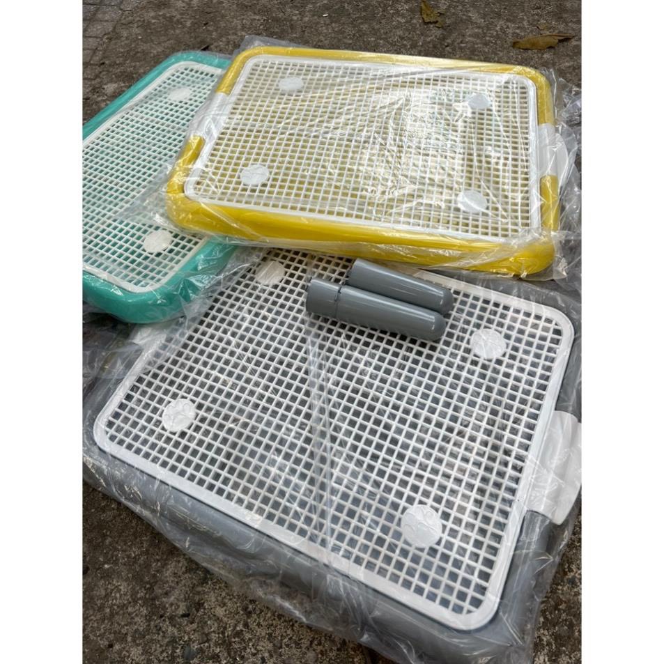Khay vệ sinh Cho Chó Size Lớn 42x52cm Kèm Trụ