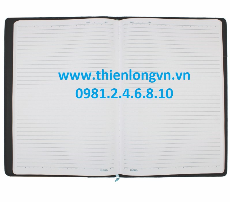 Sổ giả da Bureau A4 - 400 trang; Klong 333 bìa đen