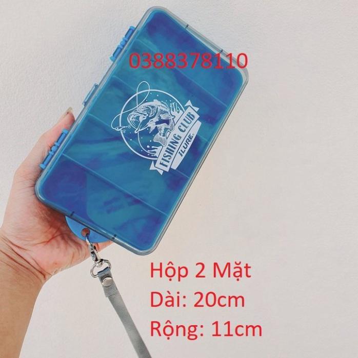 sale to Hộp Đựng Đồ ,Hộp 2 Mặt Đựng Mồi Câu Và Phụ Kiện Câu Cá ( sale xả hàng ) - xả hàng tồn