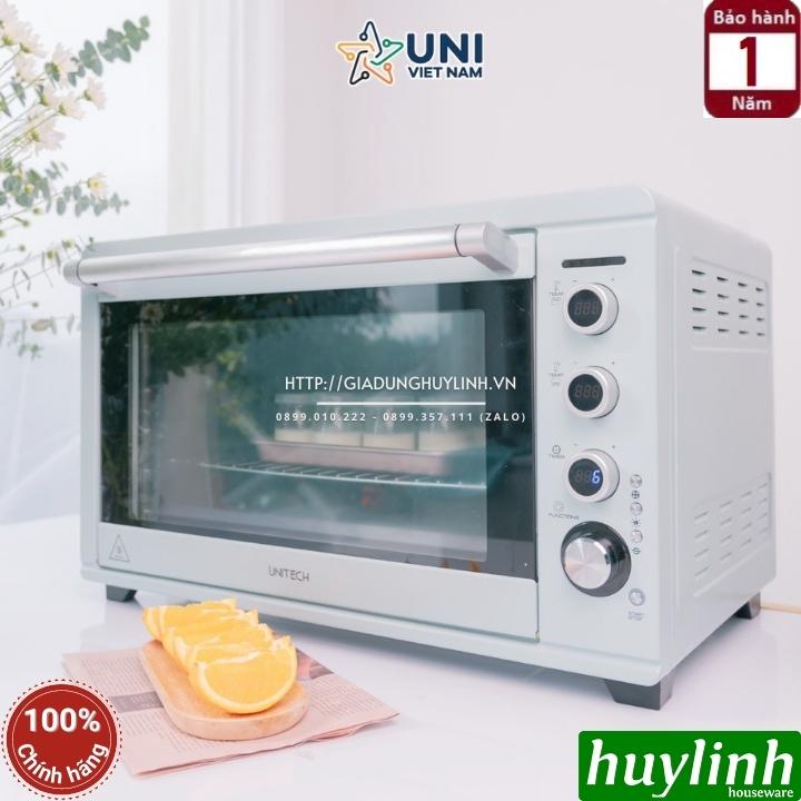 Lò nướng điện đối lưu Unitech LU-63 - 2200W - Dung tích 63 lít - 9 Chức năng - Hàng chính hãng