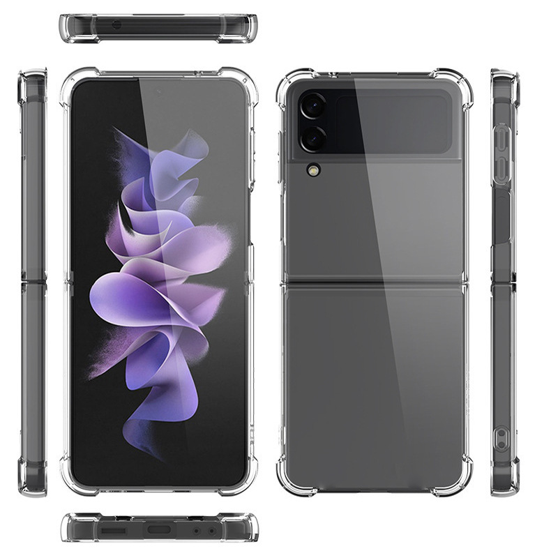 Ốp lưng Trong Suốt dành cho Samsung Galaxy Z Flip 4 Chống Sốc, Chống Ố Vàng - Hàng chính hãng