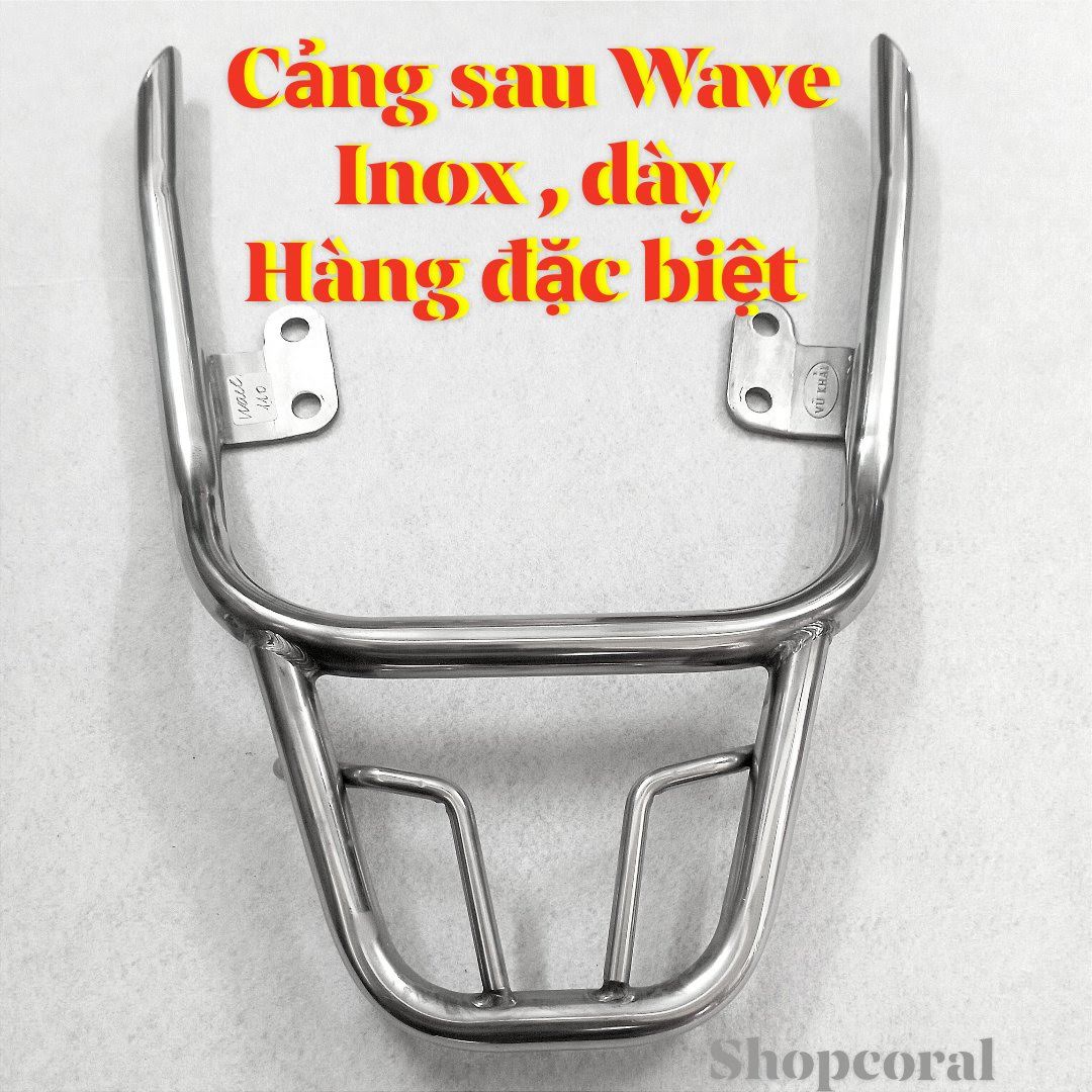 CẢNG SAU WAVE BLADE -WAVE A (2017- 2022),WAVE RSX ( 2014 - 2022) INOX 304 HÀNG DÀY ĐẶC BIỆT