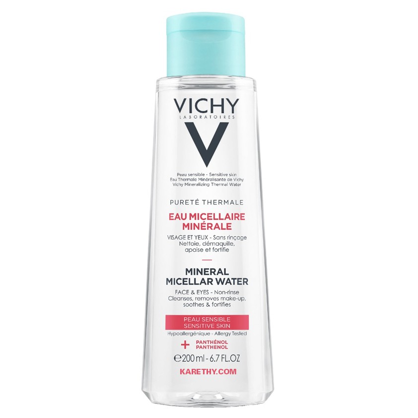 Nước Tẩy Trang Vichy Mineral Micellar Water Pureté Thermale Cho Da Nhạy Cảm 200ml