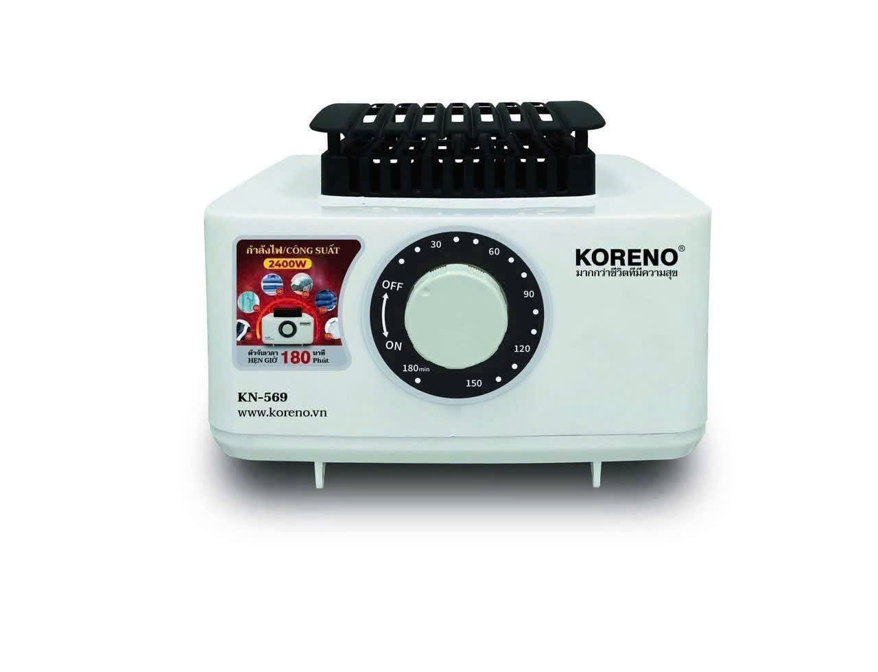 Tủ sấy quần áo KORENO KN - 569 LOẠI TO công suất 2400W Máy sấy quần áo hẹn giờ thông minh, sử dụng công nghệ sấy PTC Hàng chính hãng