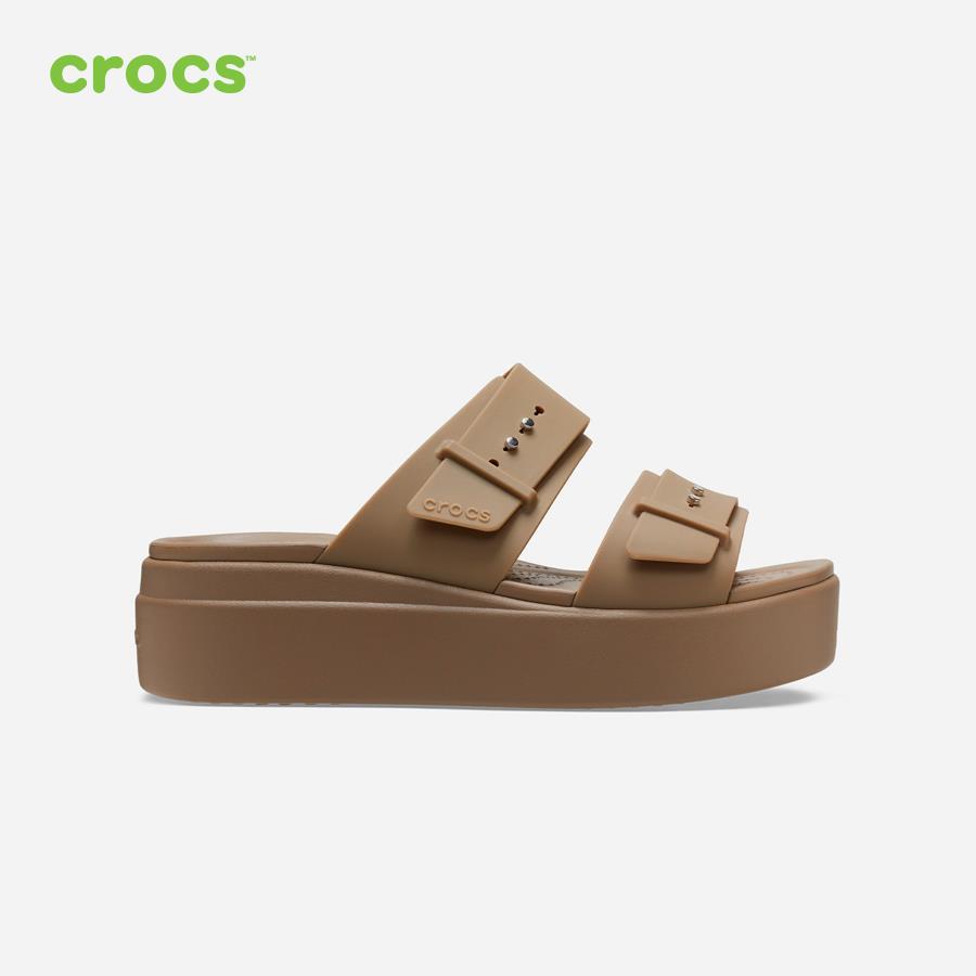 Dép quai ngang nữ Crocs Brooklyn Buckle Low - 207431-260