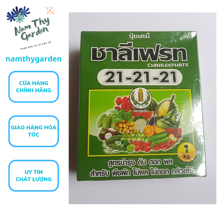 Phân bón lá Thái Lan Nông Vàng 21-21-21+TE 1kg, phan bon thai lan tot