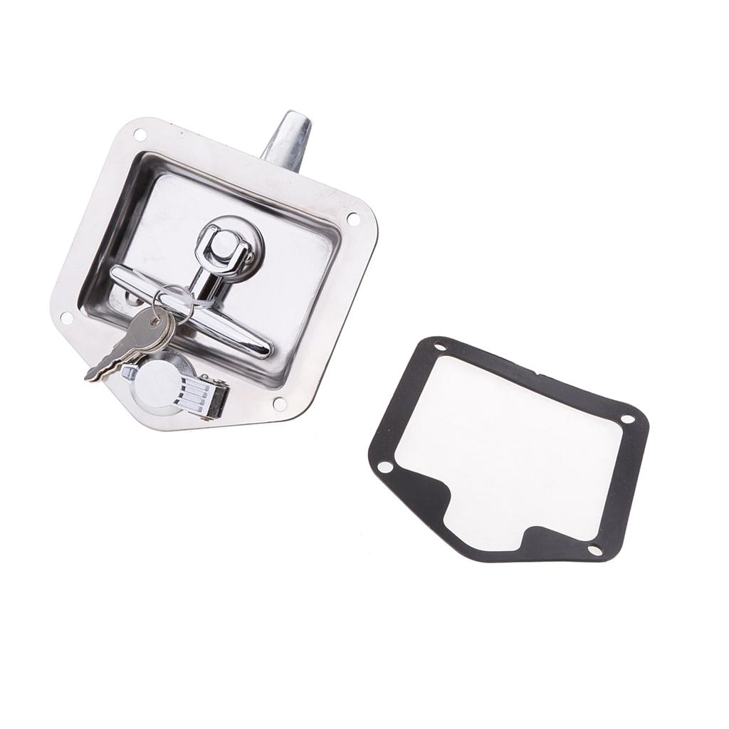 Folding Stainless Steel Folding T Lock Handle Trailer Toolbox