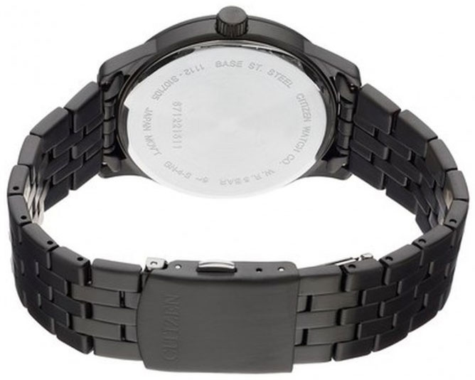 Đồng Hồ Nam Citizen Dây Thép Không Gỉ BI1055-52E - Mặt Đen