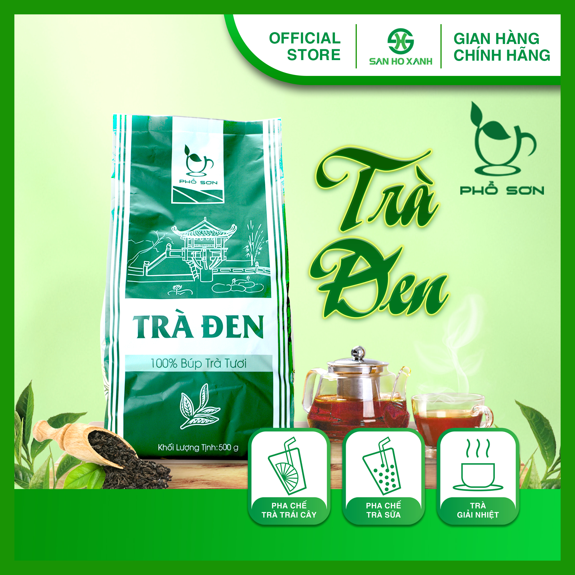 Trà Đen Phổ Sơn 500Gr