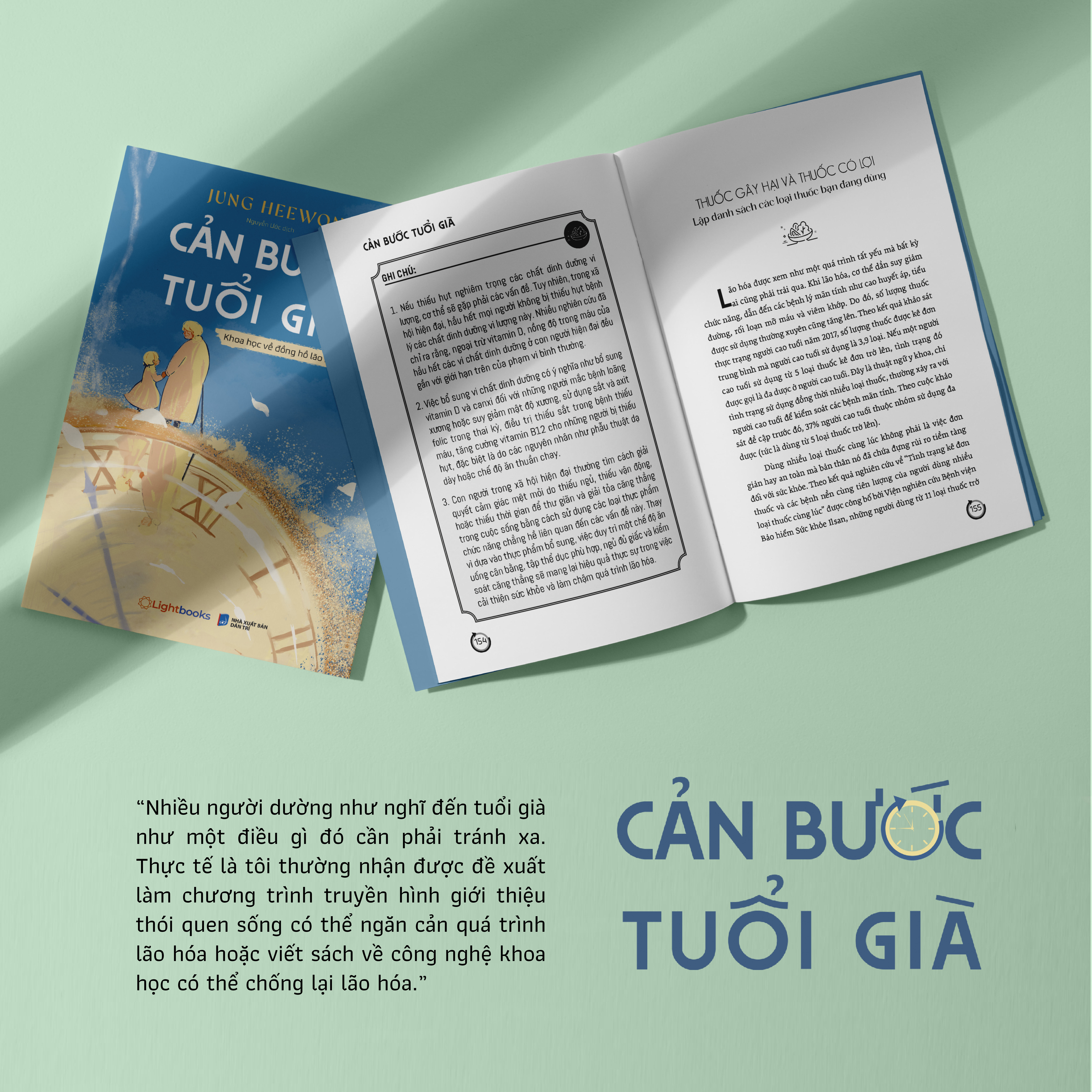 Sách - Cản Bước Tuổi Già - Khoa Học Về Đồng Hồ Lão Hóa - Jung Heewon