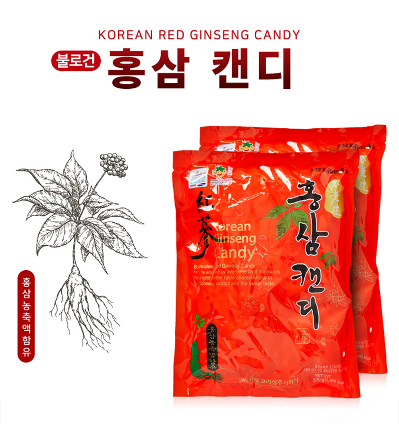 Combo 3 gói Kẹo Hồng Sâm 250gram Daedong Korea Ginseng