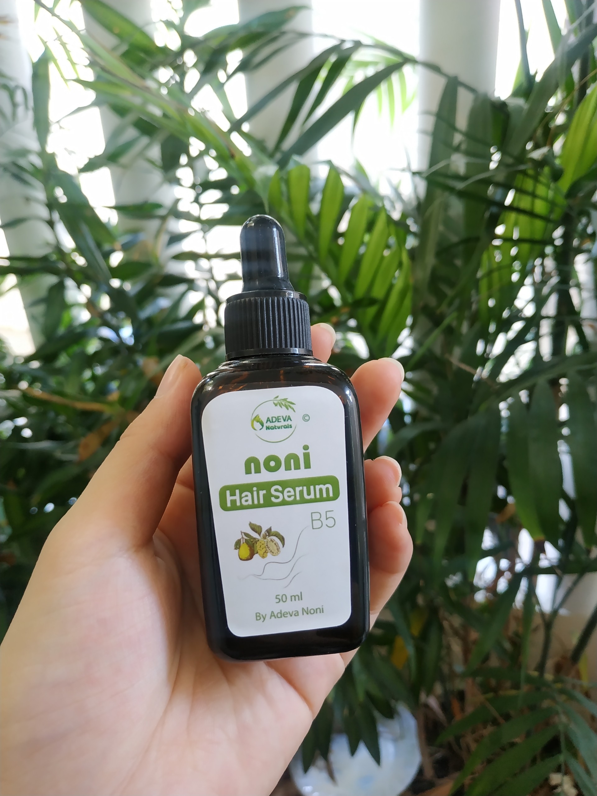 Serum dưỡng tóc Trái nhàu – Noni Hair Serum 50 ml - Phục hồi tóc hư tổn; Kích thích mọc tóc, giảm tóc gãy rụng; Giảm gàu, ngứa