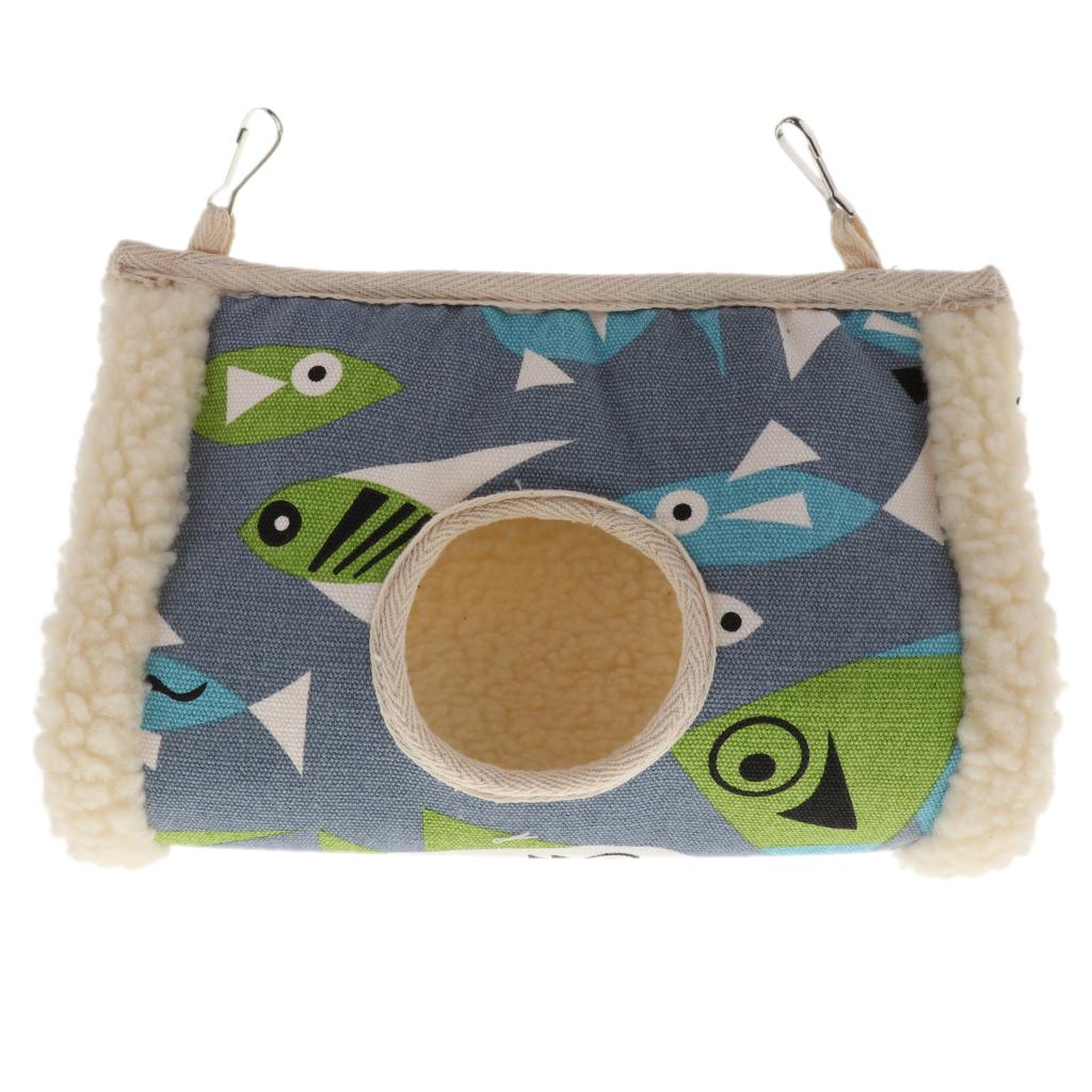 Tunnel Bird Hamster Hammock Hanging Nest Bed Small Animals Rat Ferret Toy