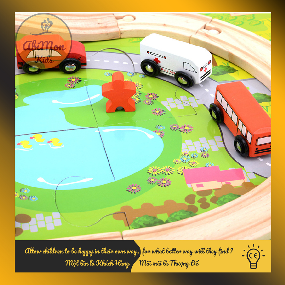 Bộ Ghép Mô Hình Giao Thông Thành Phố Cho Bé  || Montessori cao cấp || Đồ chơi Gỗ - Giáo dục - An toàn - Thông minh