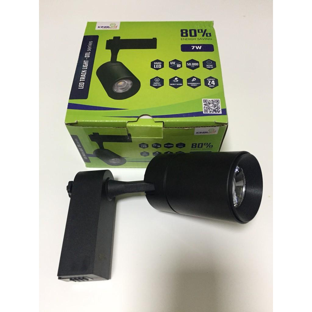 Đèn rọi ray Sapphire Kingled 7W, DTL-7-D, Vỏ Đen, as trắng, vàng, trung tính.