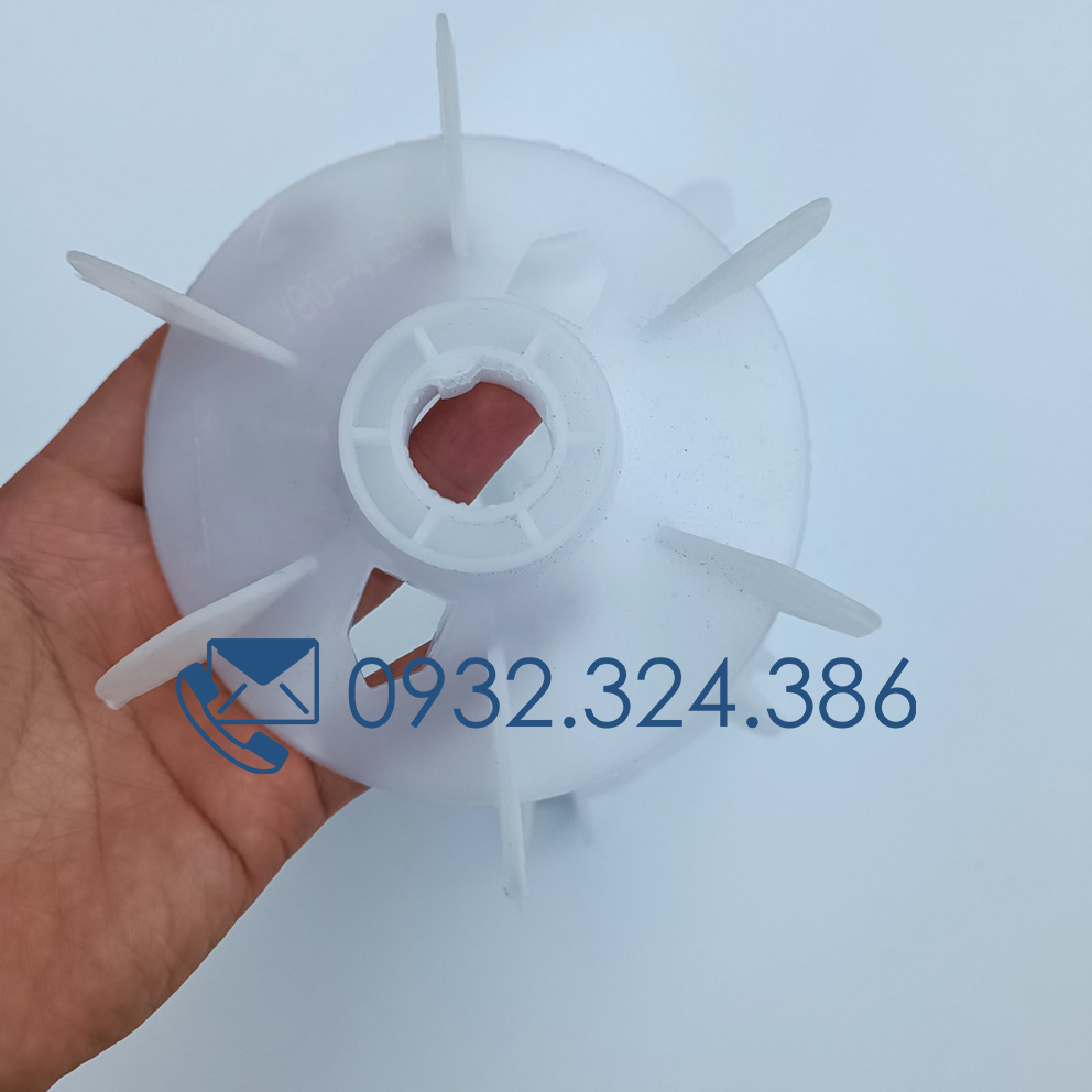 Cánh quạt làm mát động cơ Y100-4.6.8P, kích thước đường kính lỗ trục 28mm
