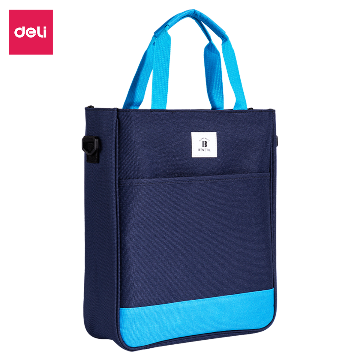 Túi tote vải canvas Deli cao cấp - Chất liệu chống thấm nước, thiết kế thời trang thích hợp với đi học đi làm - 73204