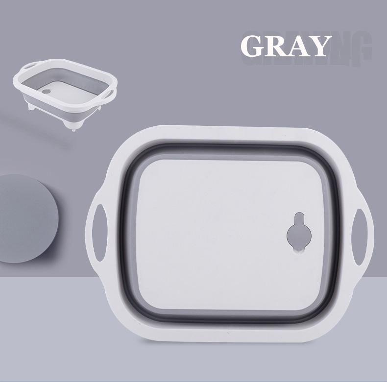 3 Trong 1 Gấp Bàn Cắt Bếp Thực Phẩm Đa Năng Thớt 1 Cái Rau Đĩa Vật Dụng Nhà Bếp Dụng Cụ